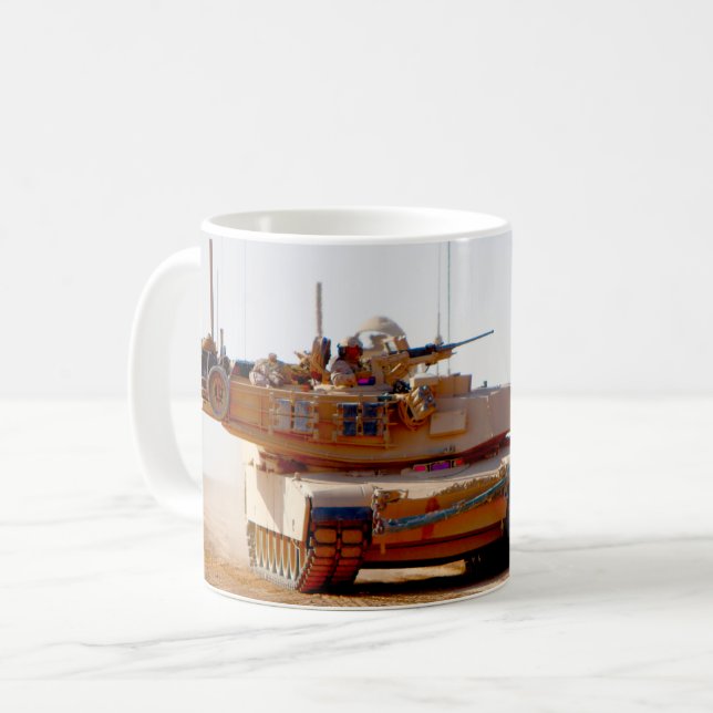 BATTLE TANK – M1 Abrams Coffee Mug (Front Left)