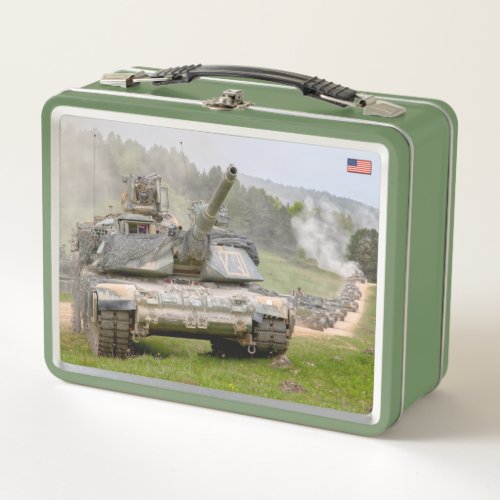 BATTLE TANK  M1 Abrams Metal Lunch Box