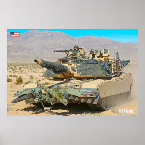 BATTLE TANK  M1 Abrams Poster