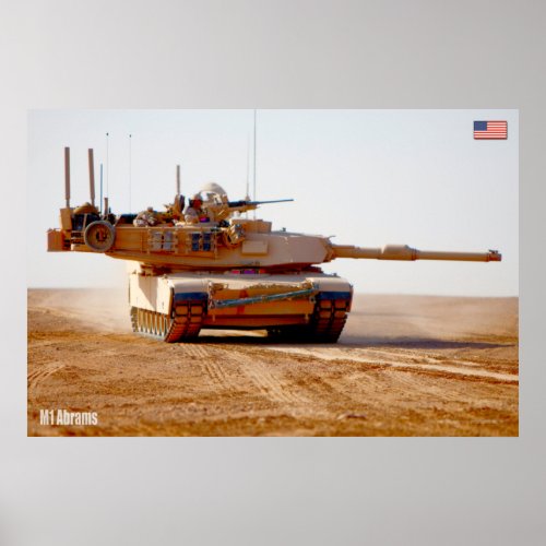 BATTLE TANK  M1 Abrams Poster