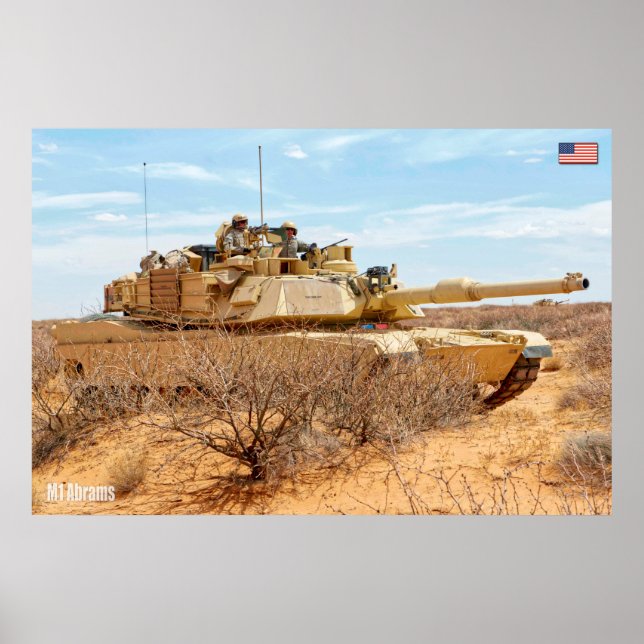 BATTLE TANK – M1 Abrams Poster (Front)
