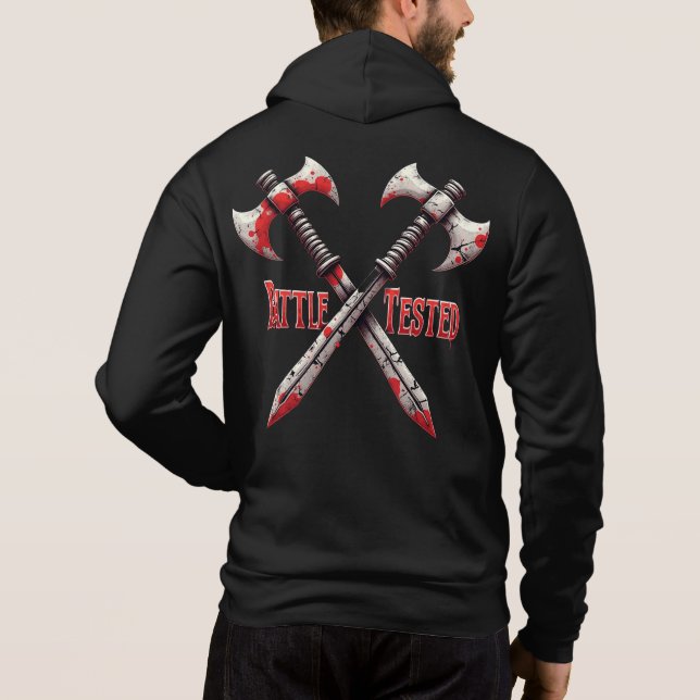 Battle Tested Axes - Warrior Grit Hoodie (Back)