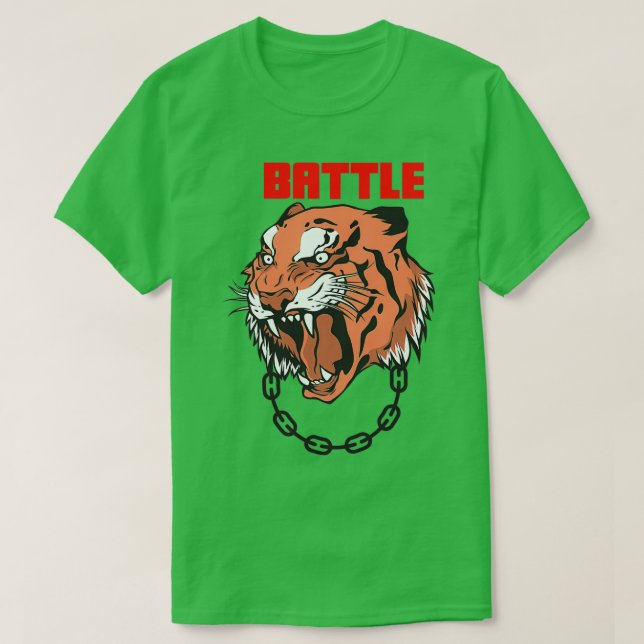 Battle Tiger Classic TShirt (Design Front)