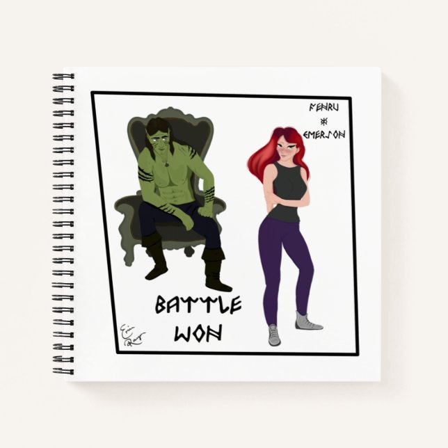 Battle Won Notebook (Front)