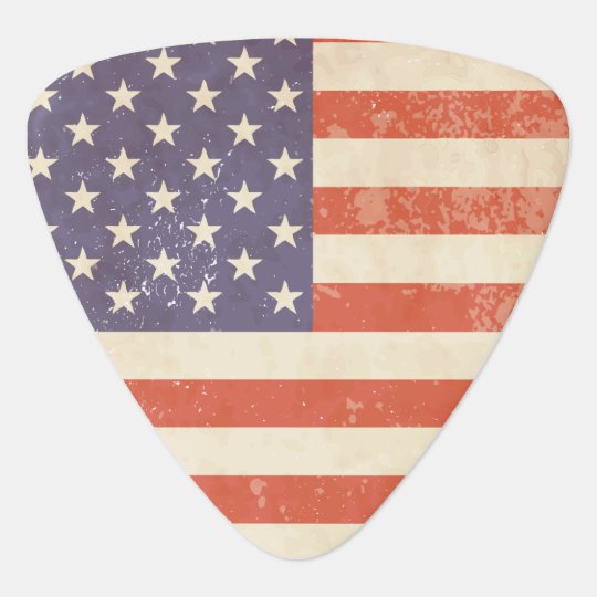 Battle Worn American Flag Guitar Pick Battle Worn American Flag Guitar Pick