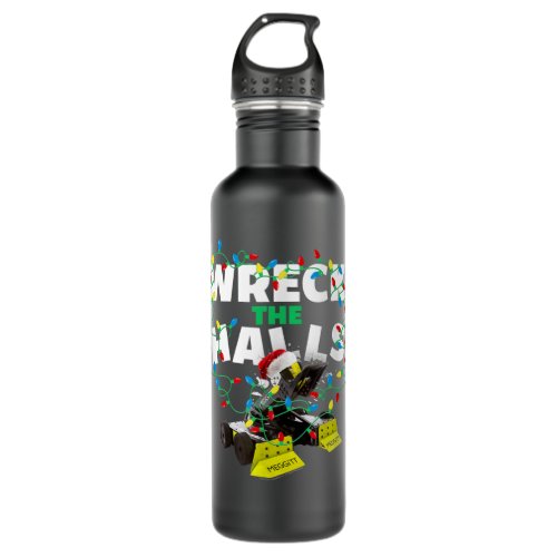 BattleBots Christmas Robot Whiplash Wreck The Hall Stainless Steel Water Bottle