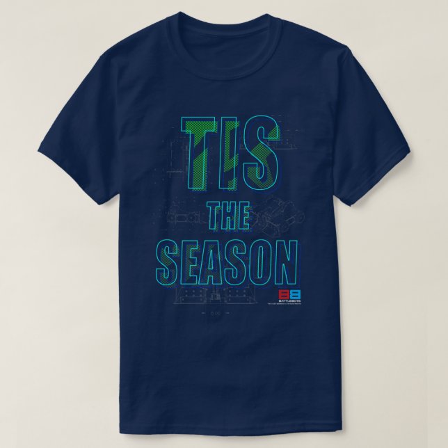 BattleBots Christmas Tis The Season For Robots  T-Shirt (Design Front)