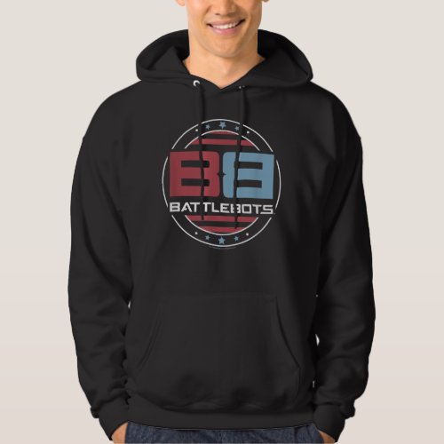 BattleBots Patriotic American Flag Circle Logo  Hoodie