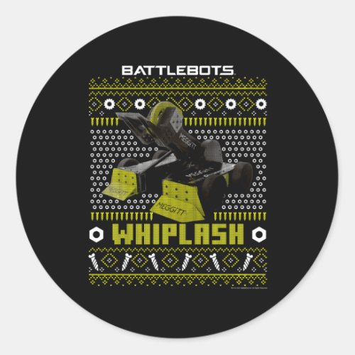 Battlebots Robot Whiplash Ugly Classic Round Sticker