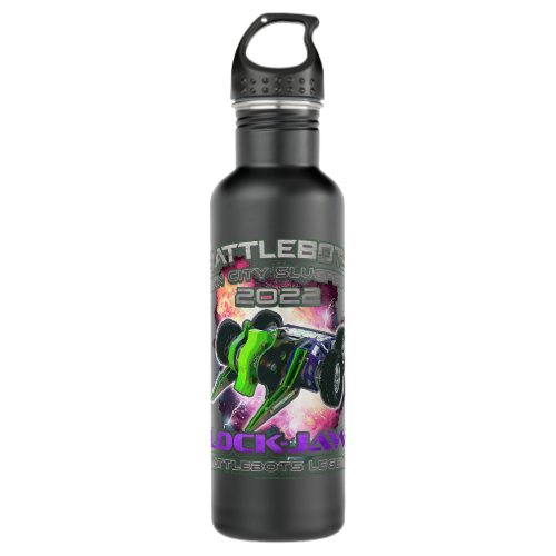 BattleBots Sin City Slugfest Lock_Jaw Premium  Stainless Steel Water Bottle