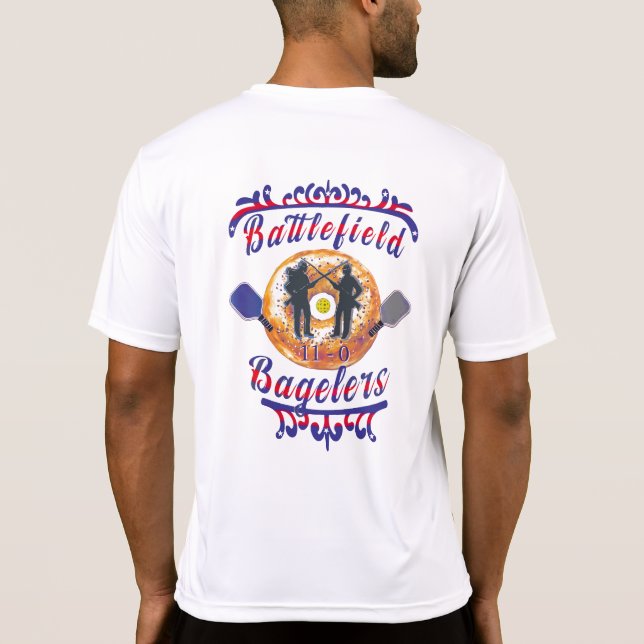 Battlefield Bagelers Pickleball Team T-Shirt (Back)