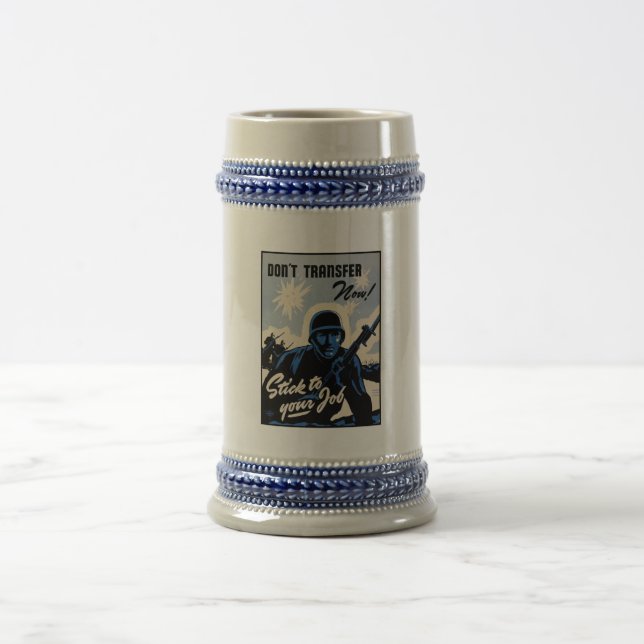 Battlefield Beachhead Assault by American Warriors Beer Stein (Center)