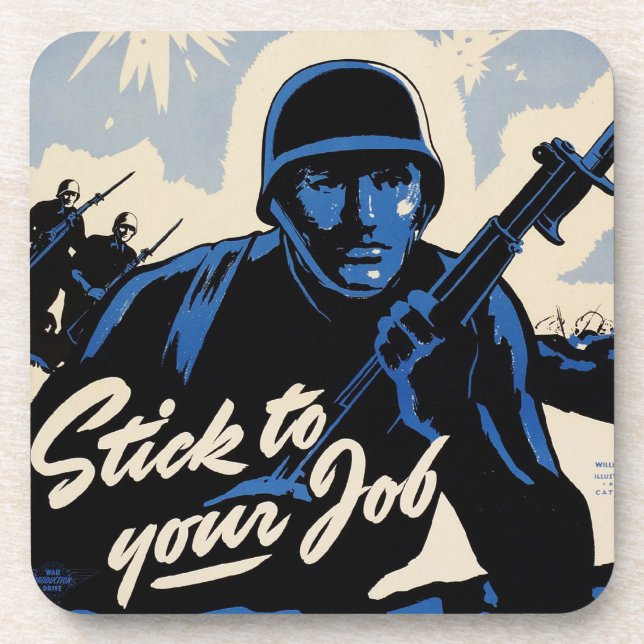 Battlefield Beachhead Assault by American Warriors Beverage Coaster (Front)