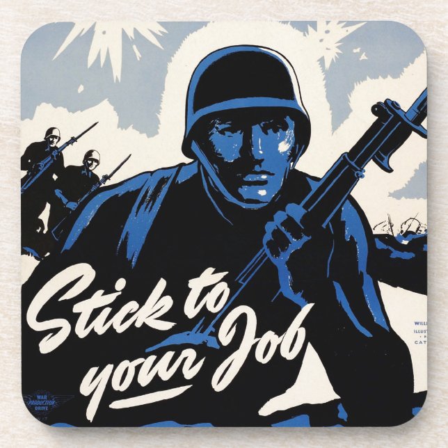 Battlefield Beachhead Assault by American Warriors Beverage Coaster (Front)