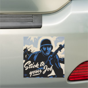 Battlefield Beachhead Assault by American Warriors Car Magnet