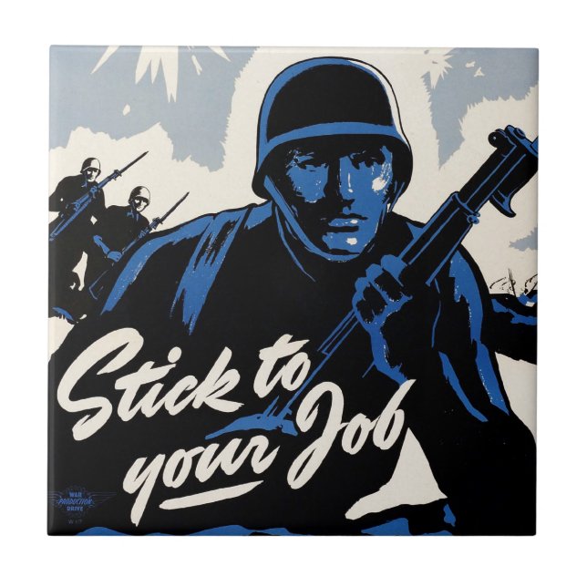 Battlefield Beachhead Assault by American Warriors Ceramic Tile (Front)