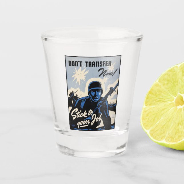 Battlefield Beachhead Assault by American Warriors Shot Glass (Front)