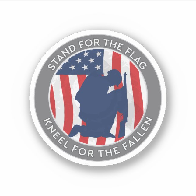 Battlefield-Cross-Stand-for-The-Flag-Sticker Sticker (Front)