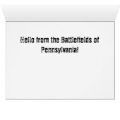 Battlefield of Gettysburg Cards (Inside Horizontal (Bottom))