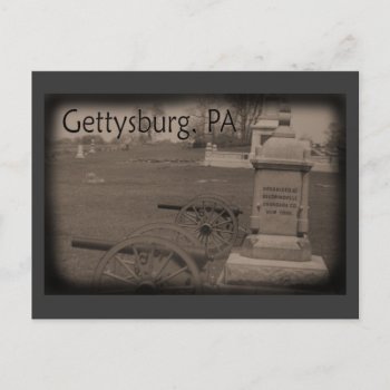 Battlefield Of Gettysburg Postcard by sharpcreations at Zazzle