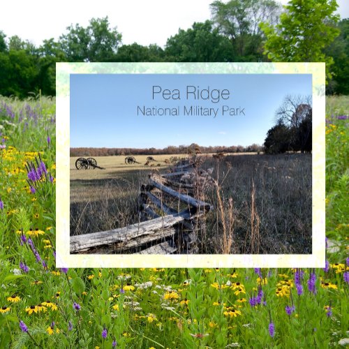 Battlefield, Pea Ridge National Military Park, MO Postcard