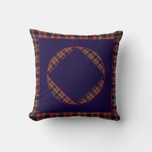 Battlefield Plaid Throw Pillow