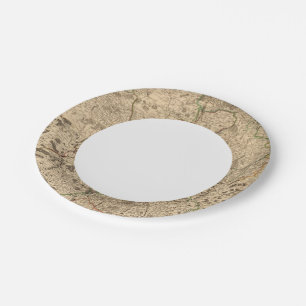 Battlefields and Roman roads Paper Plates