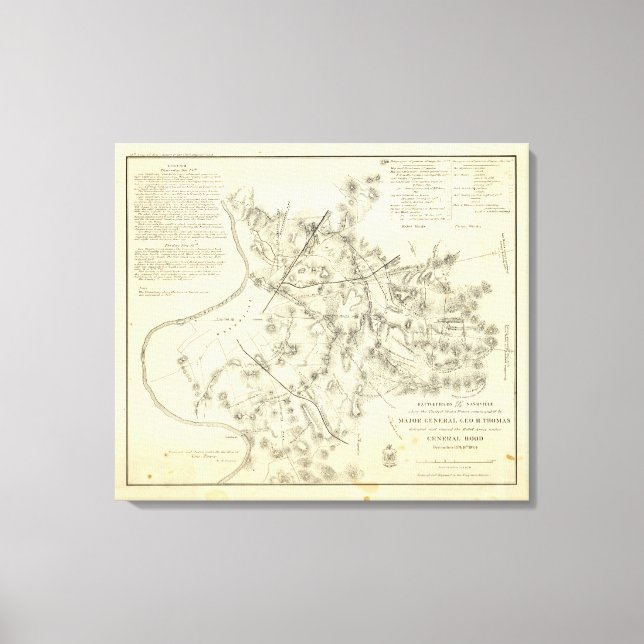 Battlefields in Front of Nashville Canvas Print (Front)