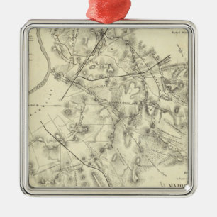 Battlefields in Front of Nashville Metal Ornament