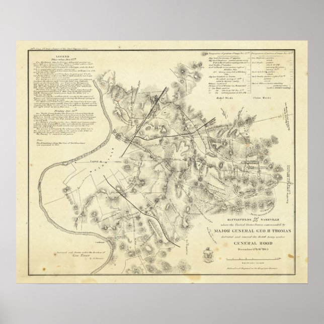 Battlefields in Front of Nashville Poster (Front)