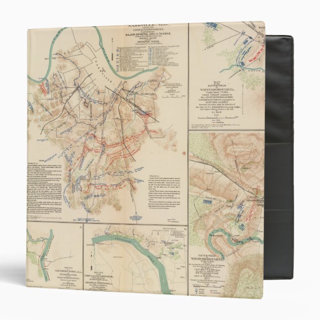 Battlefields Nashville, Tenn Binder (Front/Inside)