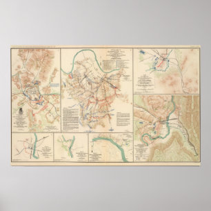Battlefields Nashville, Tenn Poster