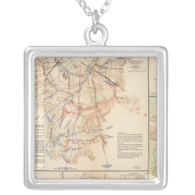 Battlefields Nashville, Tenn Silver Plated Necklace (Front)