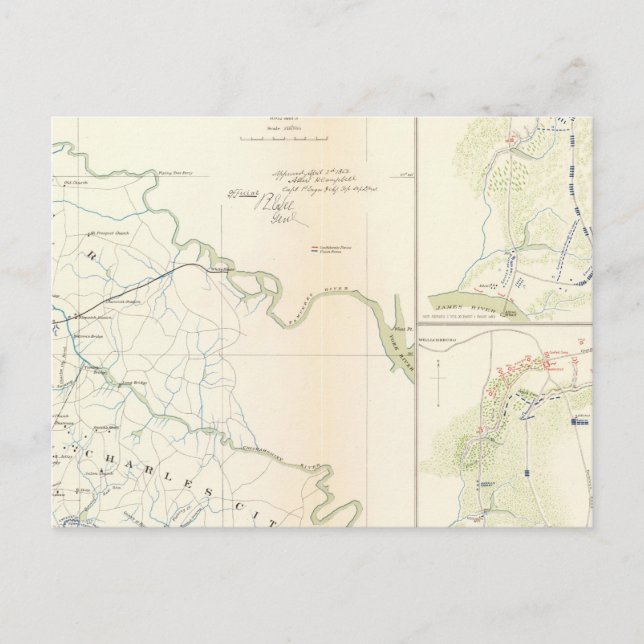 Battlegrounds Richmond, Va Postcard (Front)