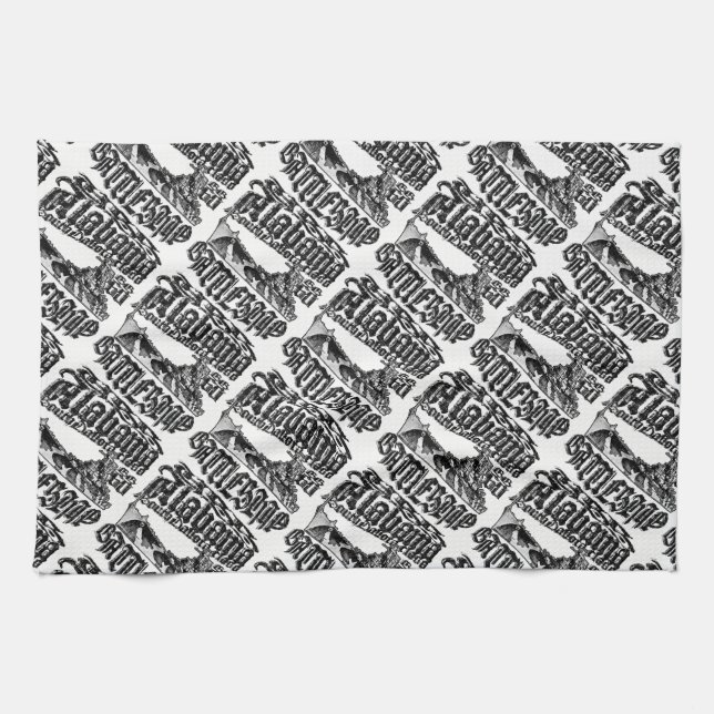 Battleship Alabama Kitchen Towels (Horizontal)