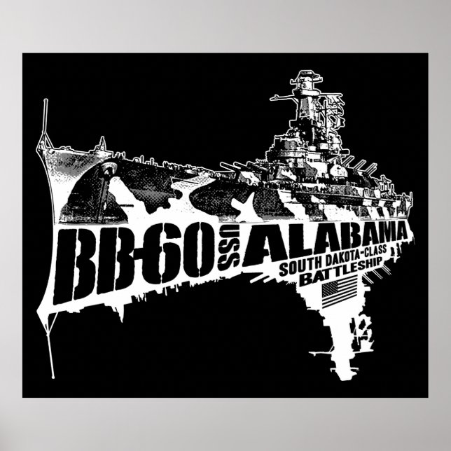 Battleship Alabama Poster (Front)