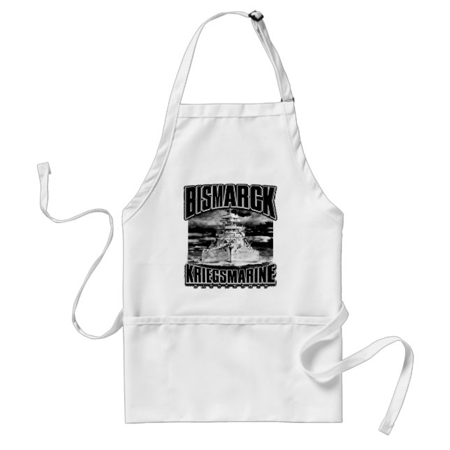 Battleship Bismarck Adult Apron (Front)