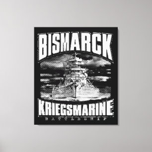 Battleship Bismarck Canvas Print