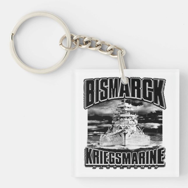 Battleship Bismarck Keychain (Front)