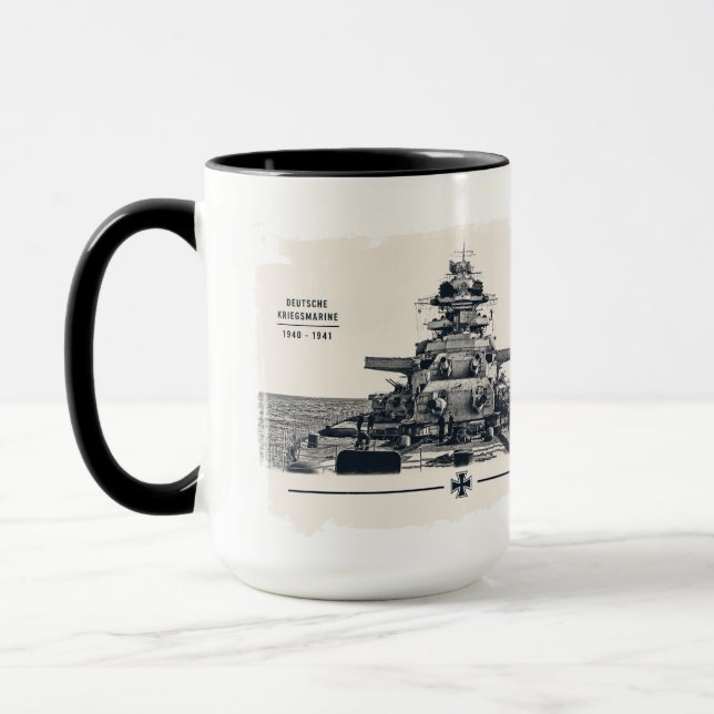 Battleship Bismarck Mug (Left)