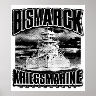 Battleship Bismarck Poster