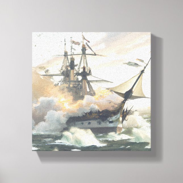 Battleship Canvas Print (Front)