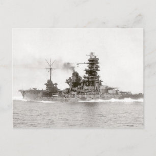Battleship-Carrier Hyuga Postcard