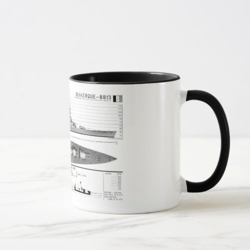 Battleship Dunkerque Mug