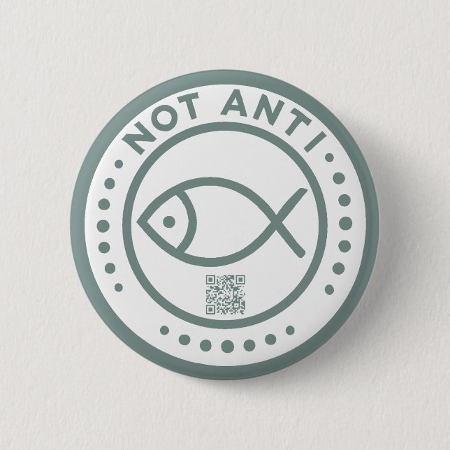 Battleship gray NotAntiFish badge Button (Front)
