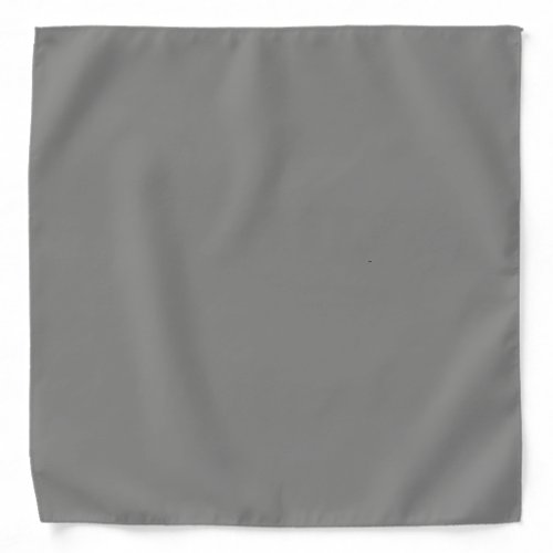 Battleship grey solid color  bandana