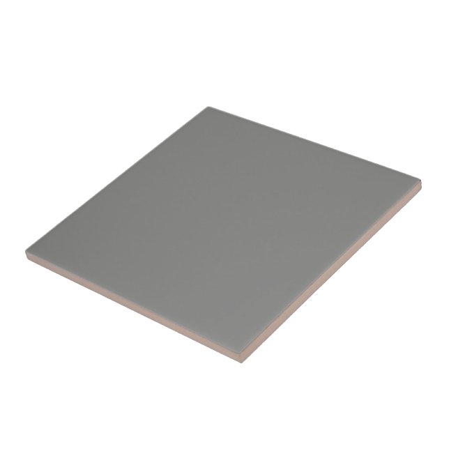  Battleship grey (solid color)  Ceramic Tile (Side)