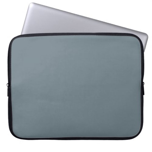 Battleship Grey solid color  Laptop Sleeve