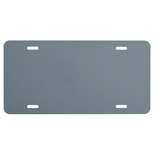 Battleship Grey solid color  License Plate