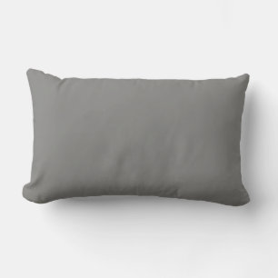 Battleship grey (solid color) Lumbar Pillow